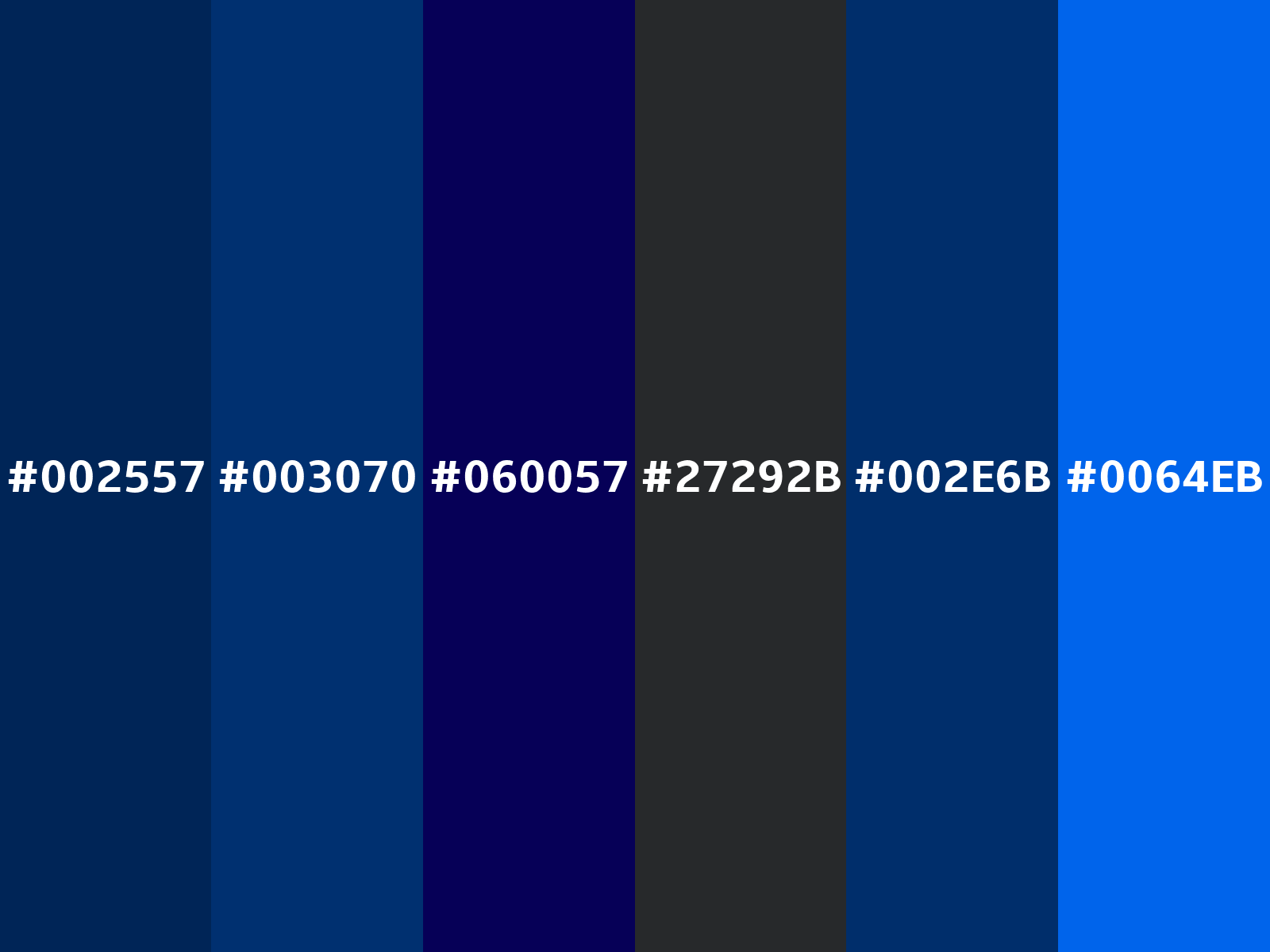 Hex 002557 color