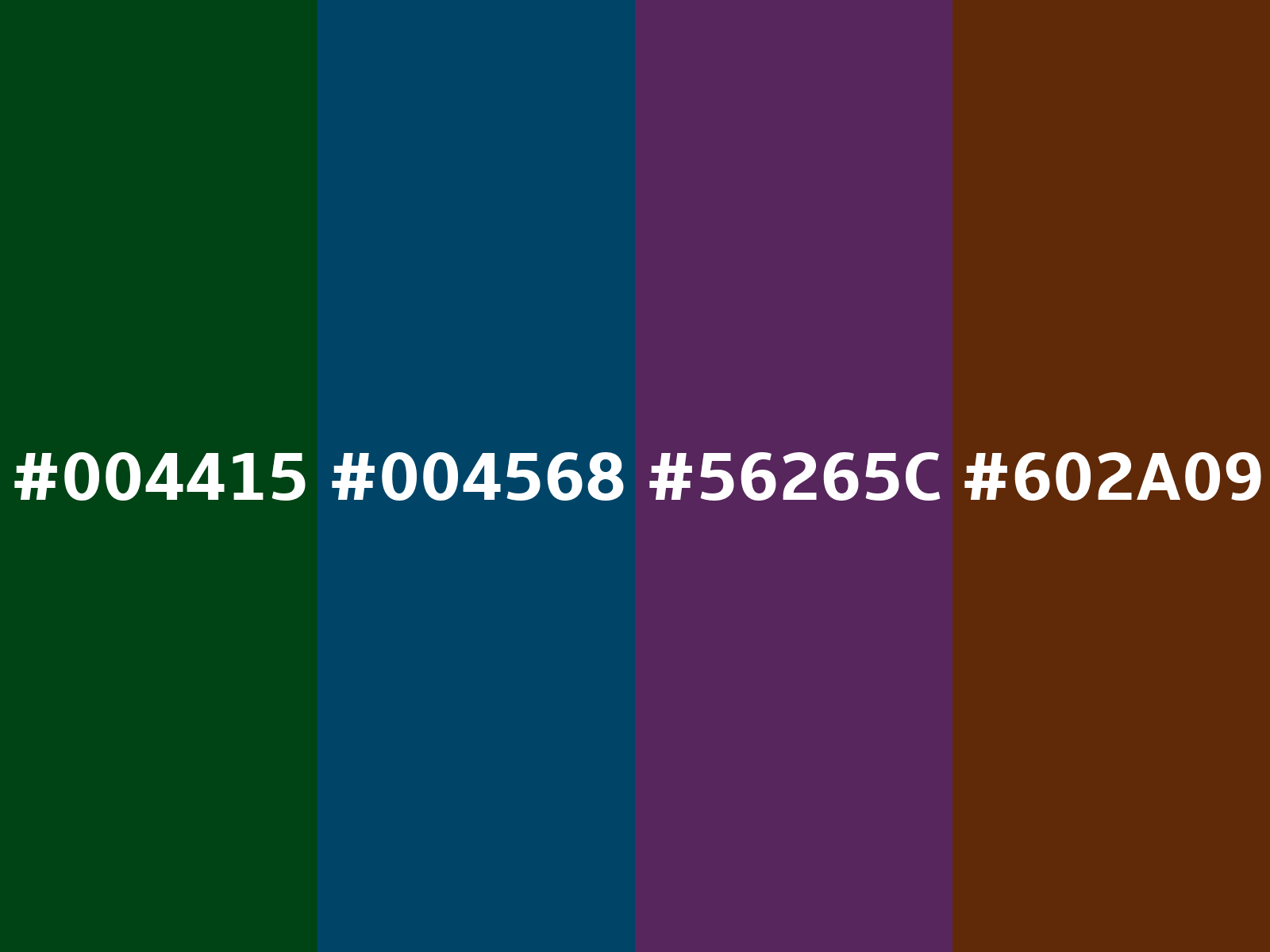 Converting Colors - Hex - 004415