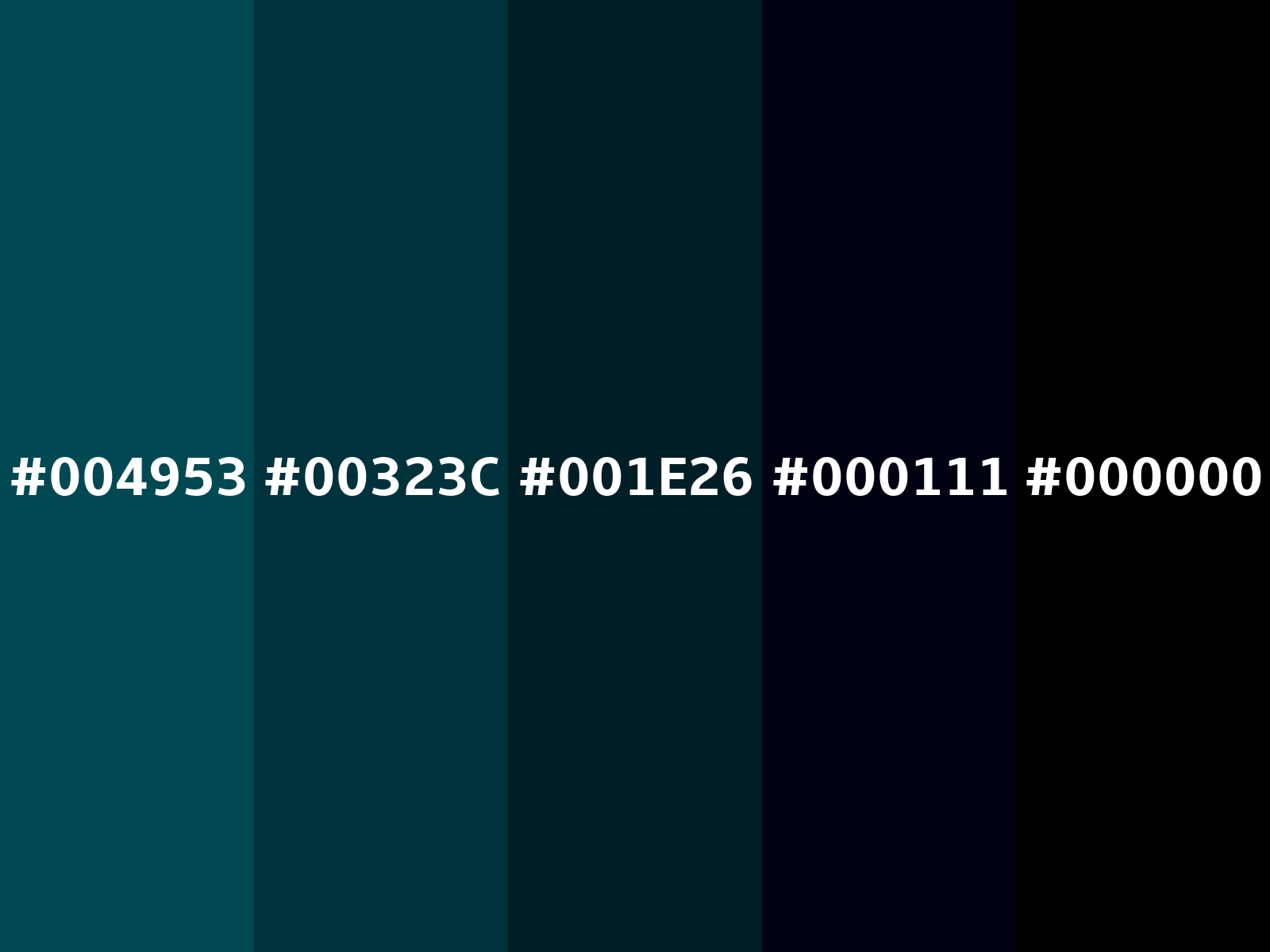 Midnight green (eagle green) color (Hex 004953)