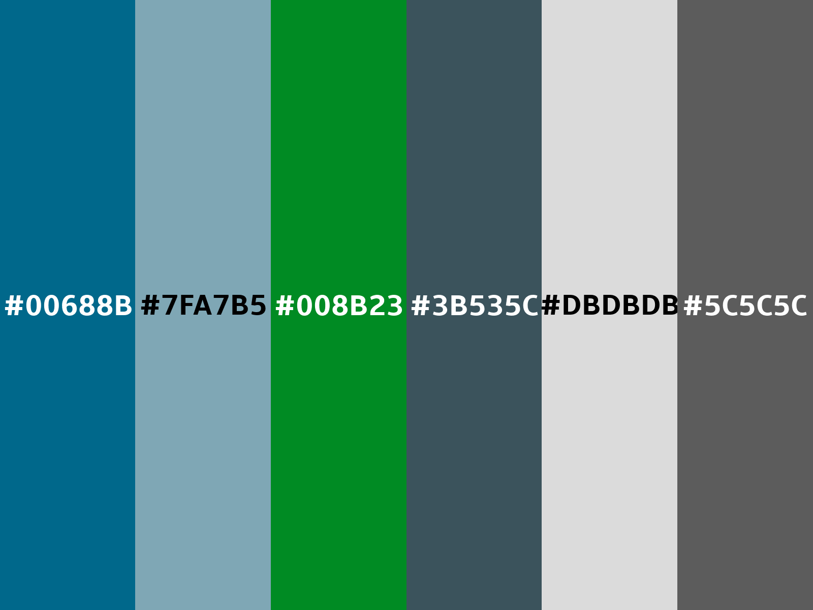 Converting Colors - Hex - 00688B