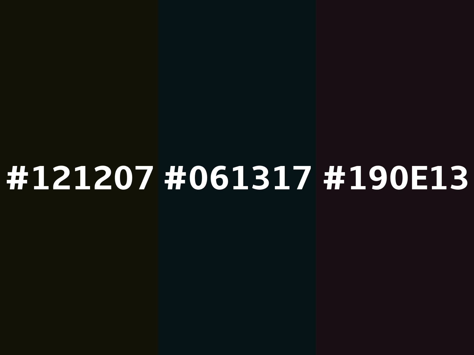 Converting Colors - Hex - 121207
