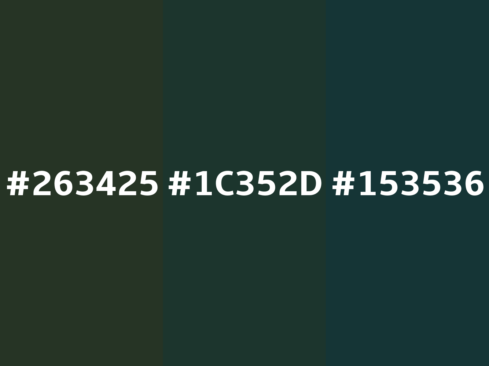 Medium jungle green / #1c352d hex color