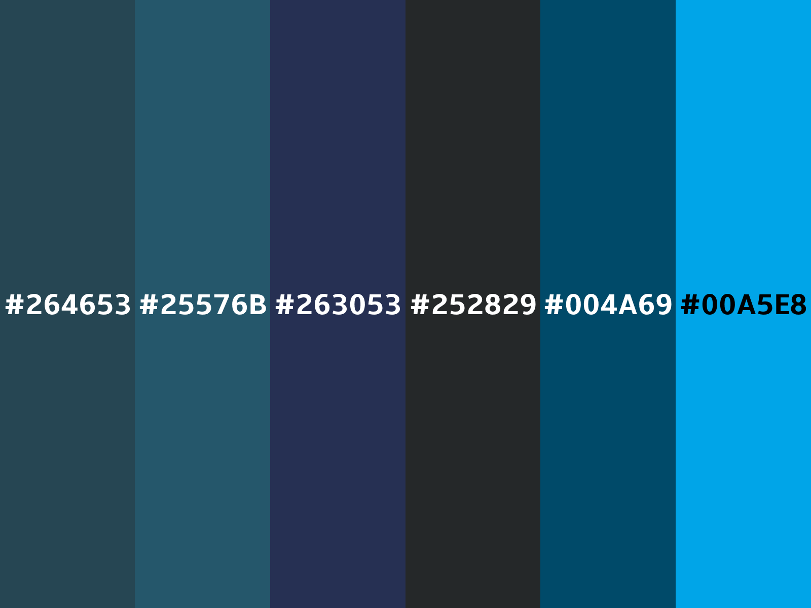Hex 264653 color