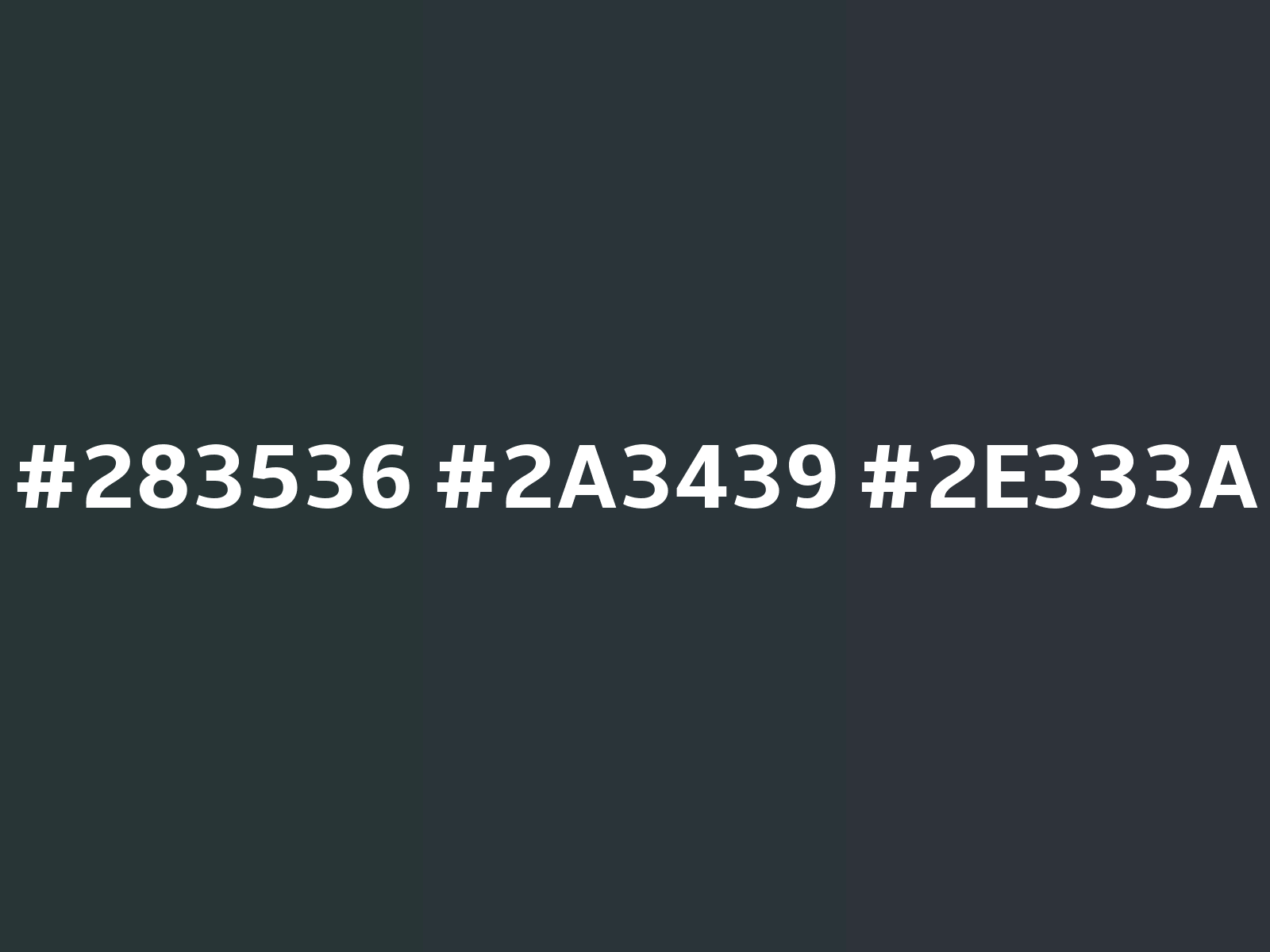 colorswall on X: Shades of Gunmetal color #2C3539 hex #2c3539