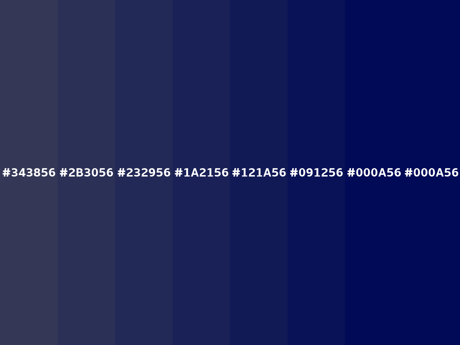 Converting Colors - RGB - 52, 56, 86