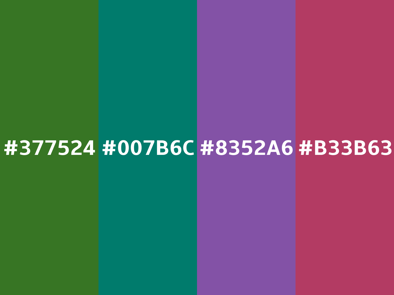Converting Colors - Hex - 377524