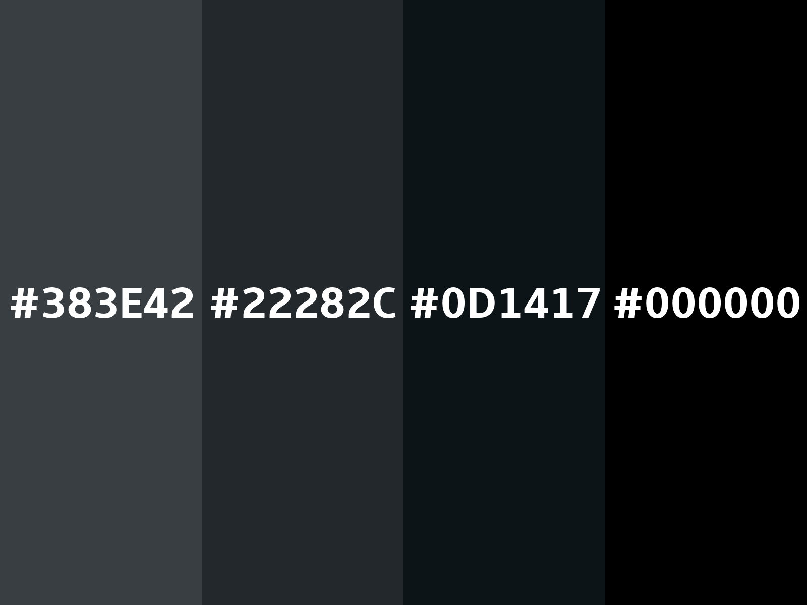 Hex 383E42 color
