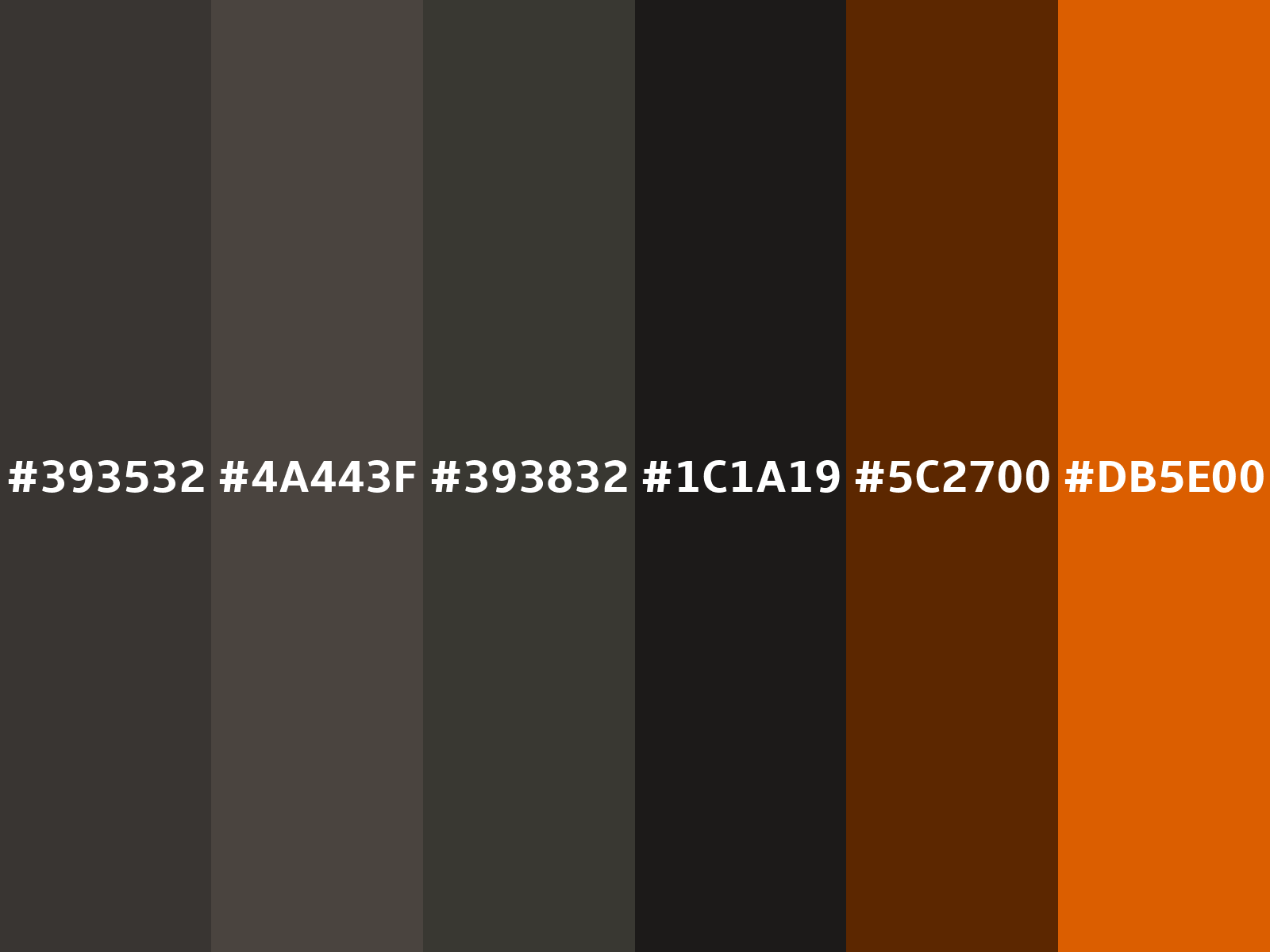 Hex 393532 color
