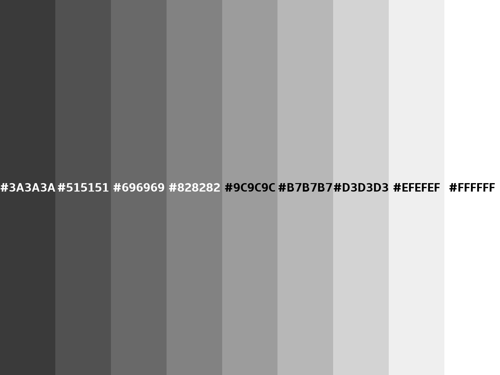 Converting Colors - RGB - 58, 58, 58