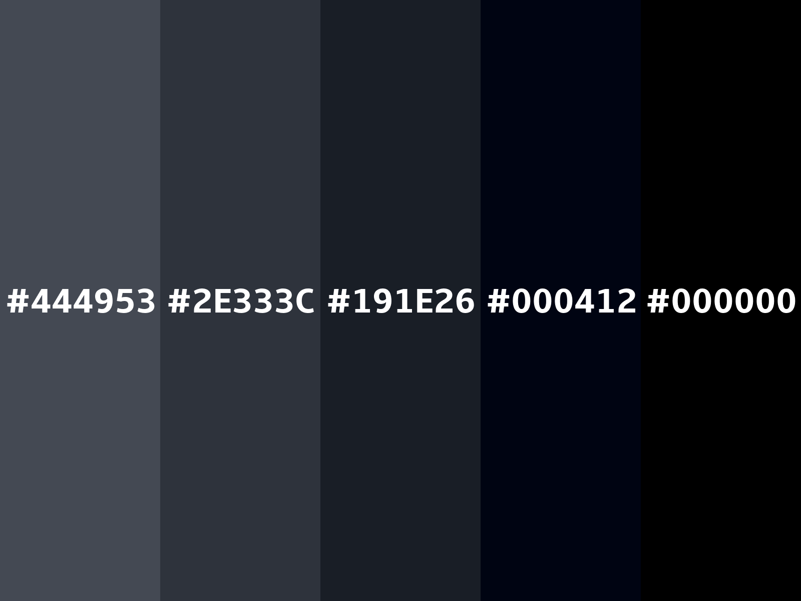 Converting Colors - RGB - 68, 73, 83