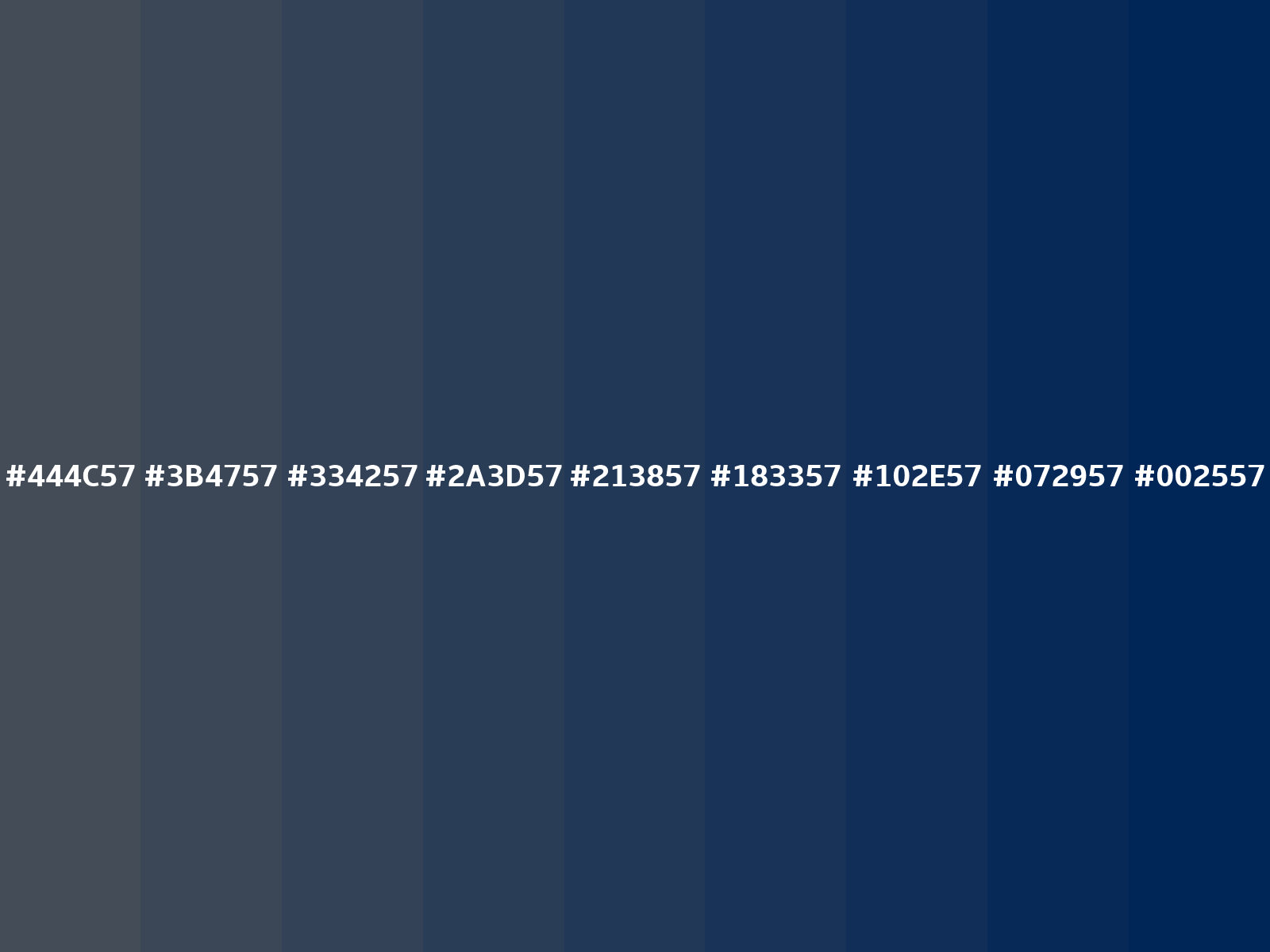 Hex 444C57 color