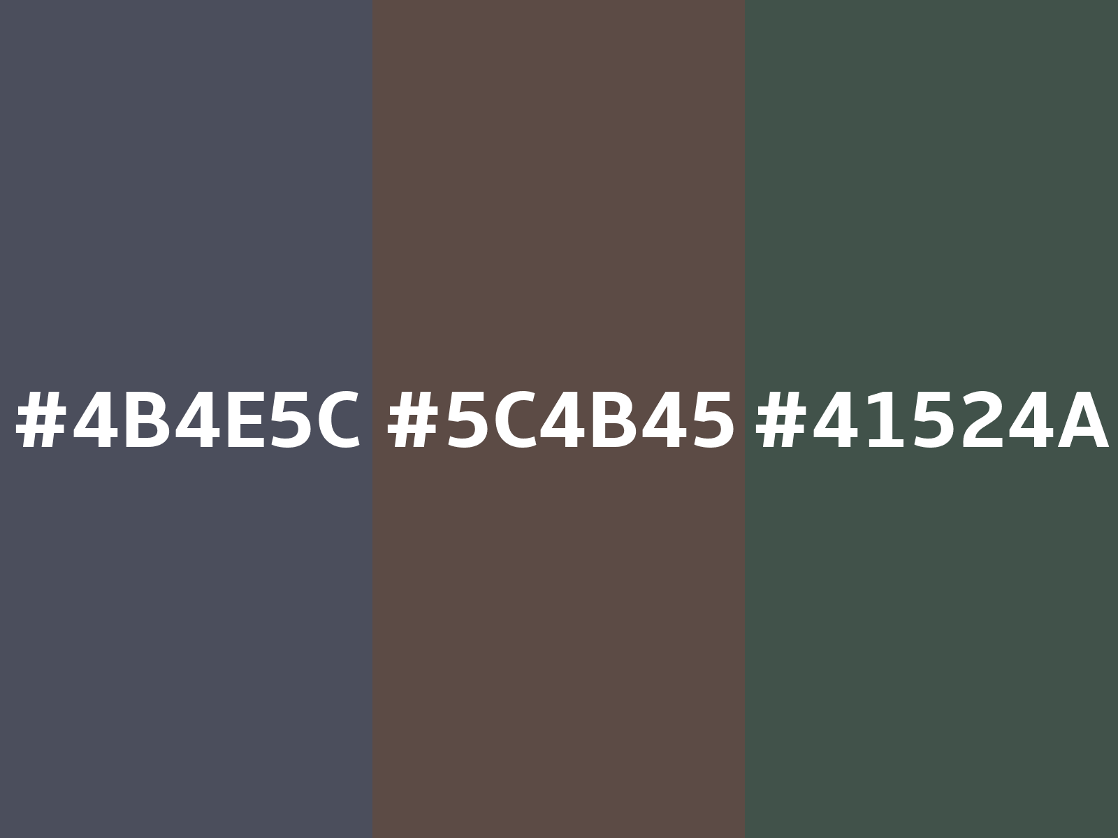 Converting Colors - Hex - 4B4E5C