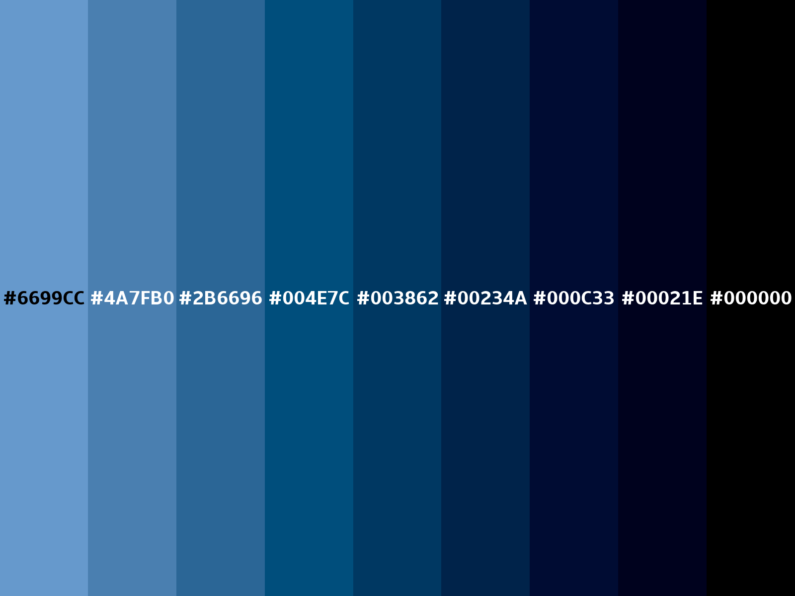 150+ Shades of Blue Color with Names, Hex, RGB, CMYK