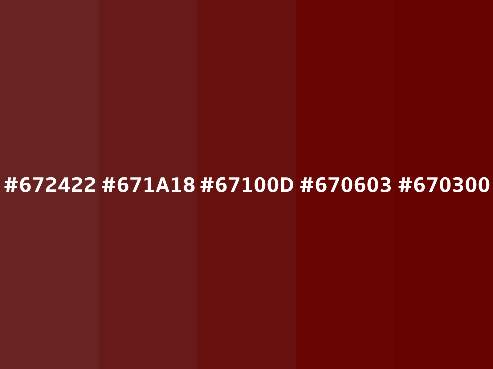 Red bean color (azuki-iro) color (Hex 672422)