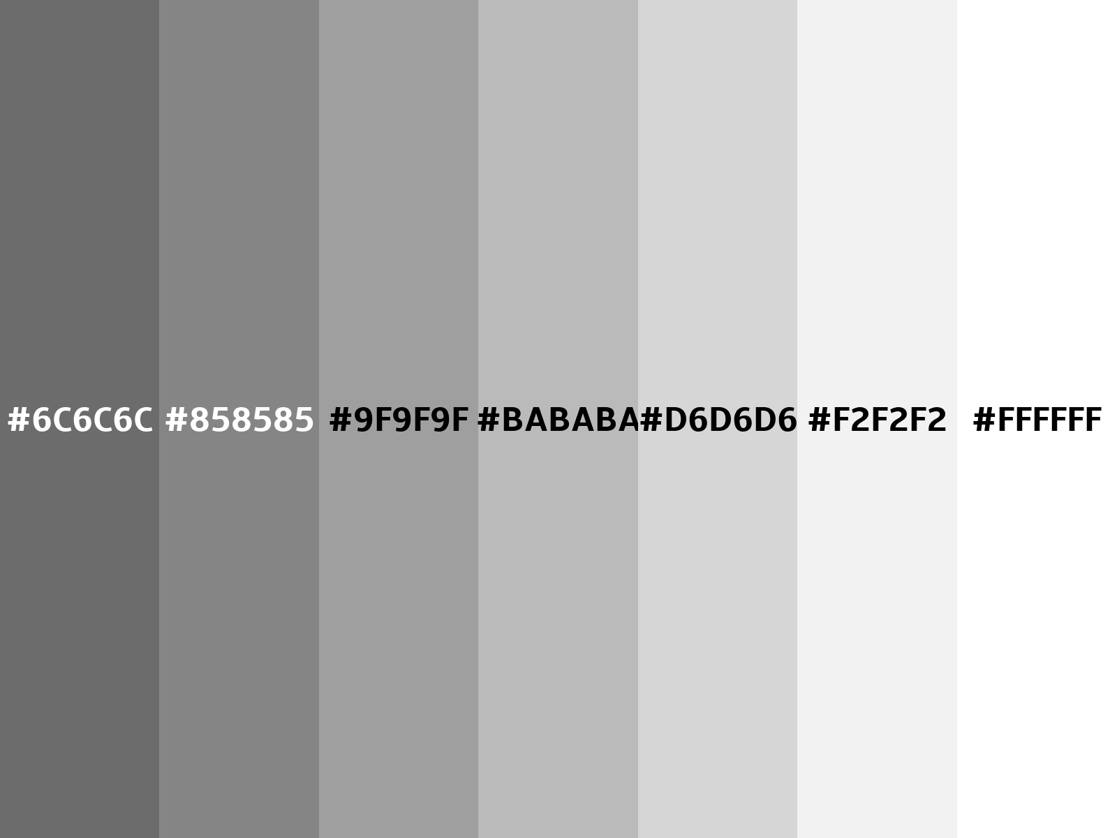Converting Colors - RGB - 108, 108, 108