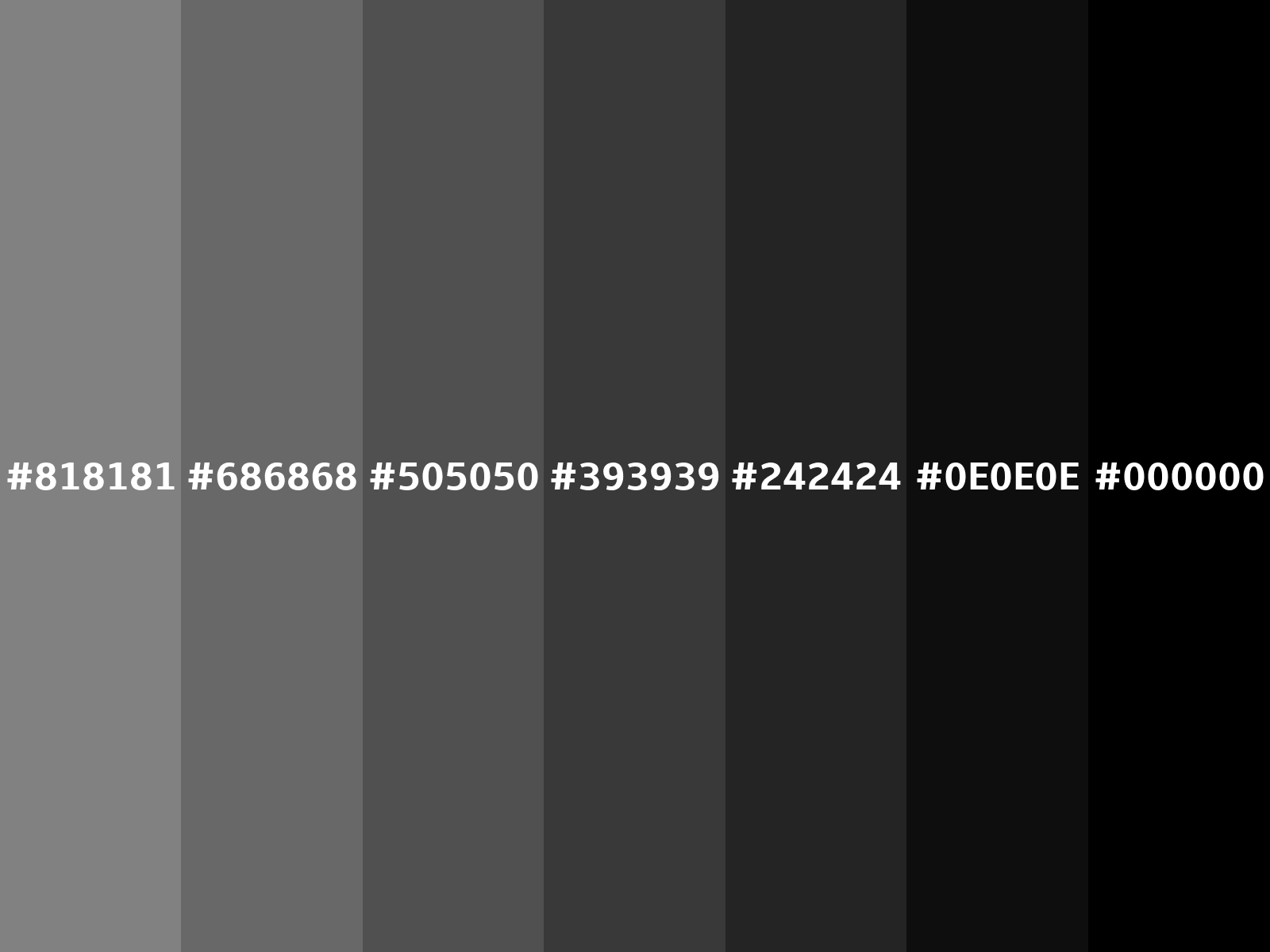Converting Colors - RGB - 129, 129, 129