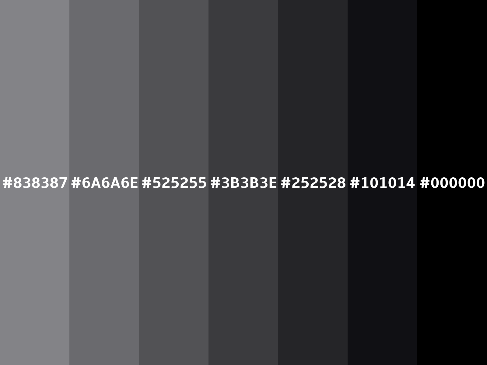 RGB 131, 131, 135 color