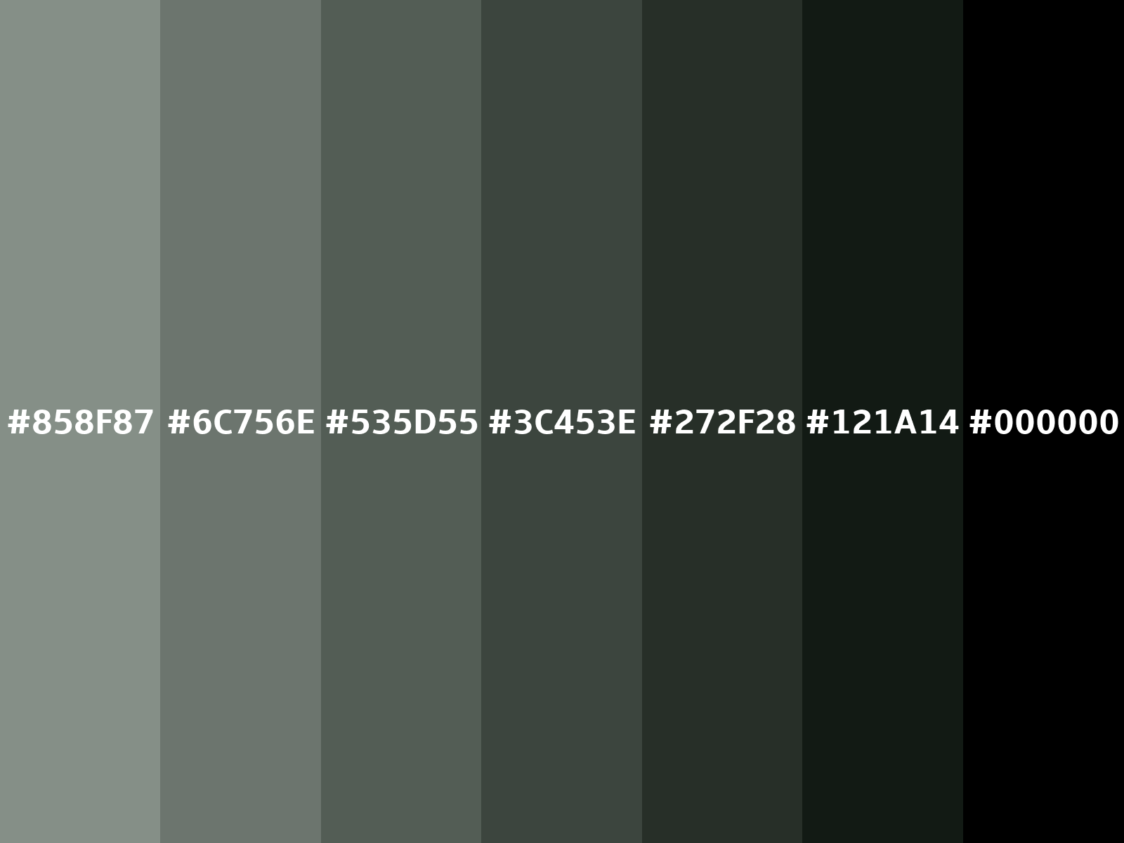 Converting Colors - RGB - 133, 143, 135