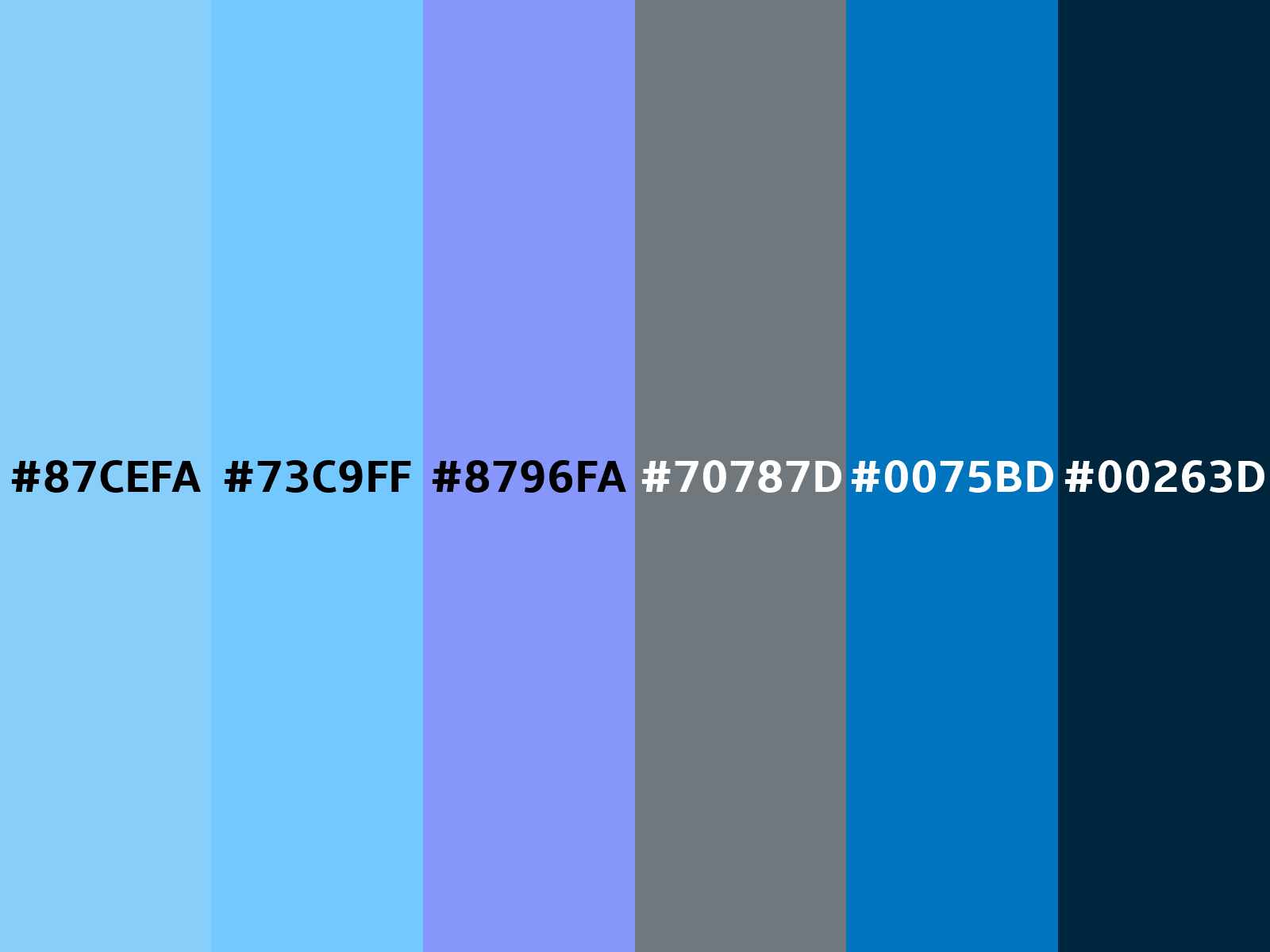 Lightskyblue color (Hex 87CEFA)