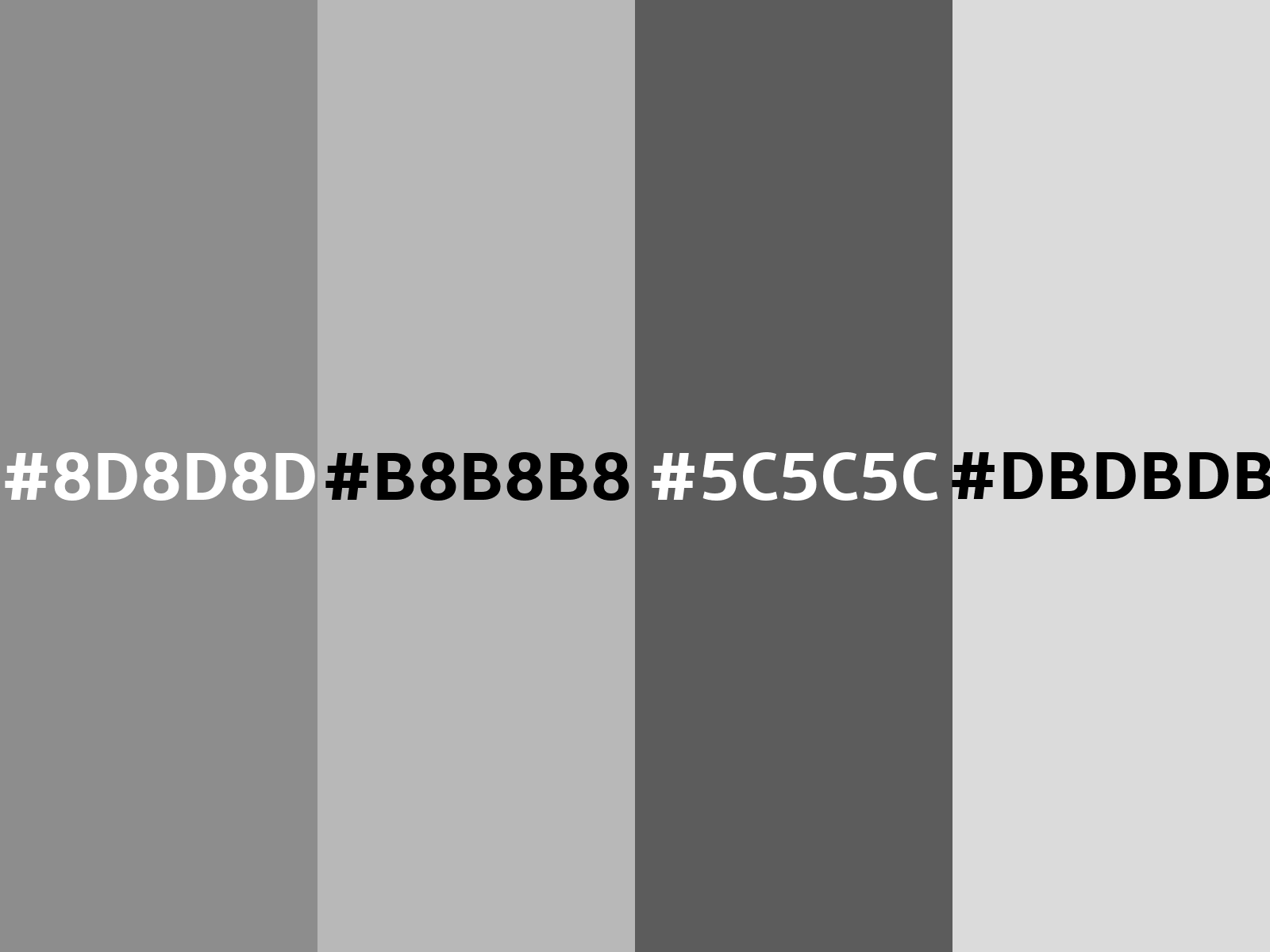 Converting Colors - Hex - 8D8D8D