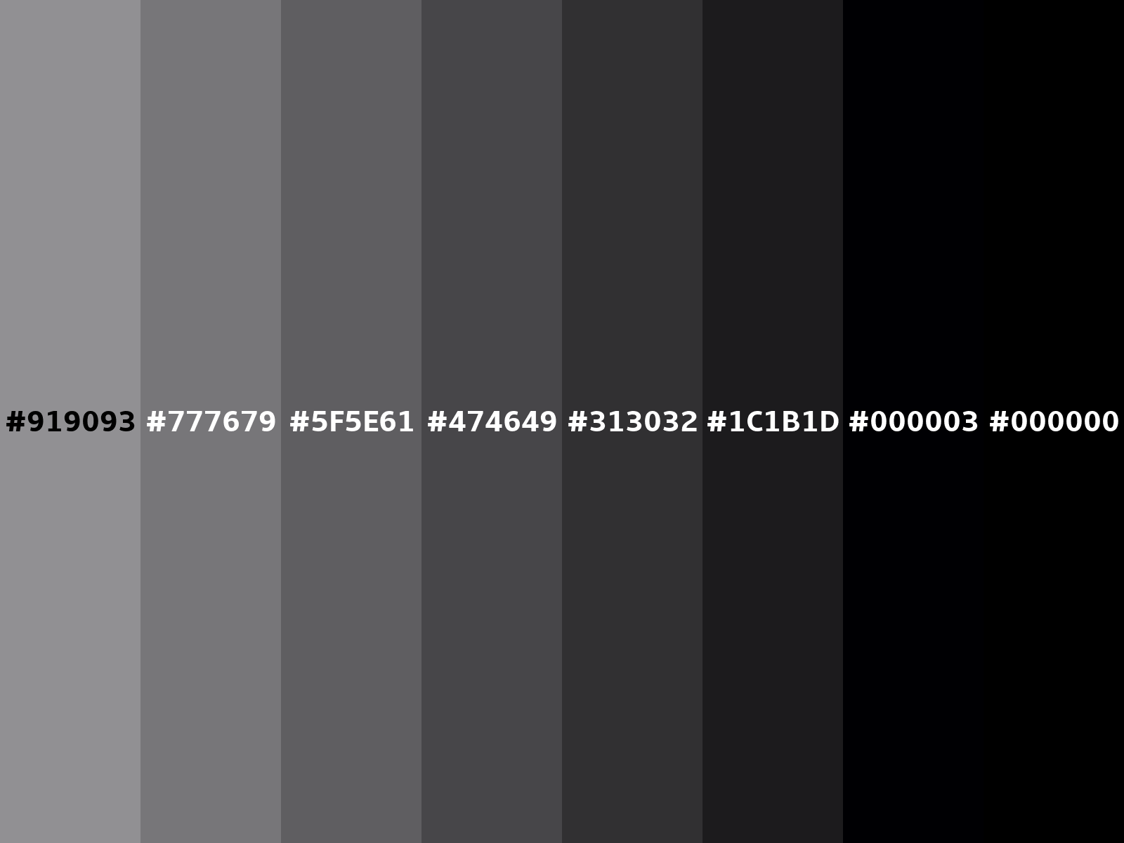 Converting Colors - RGB - 145, 144, 147
