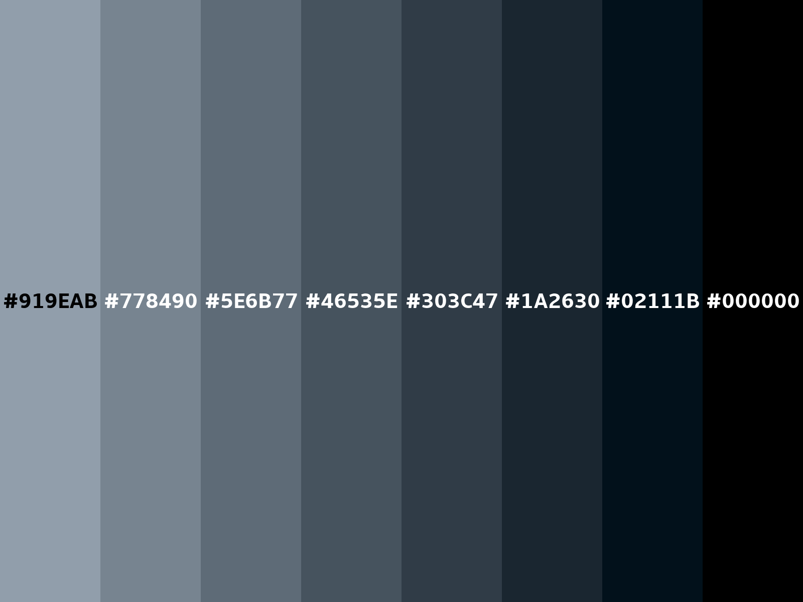 RGB 145, 158, 171 color