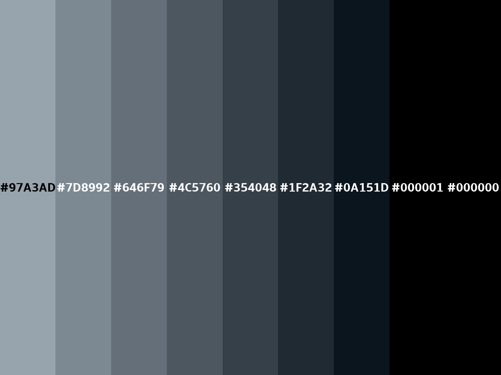 Converting Colors - RGB - 151, 163, 173