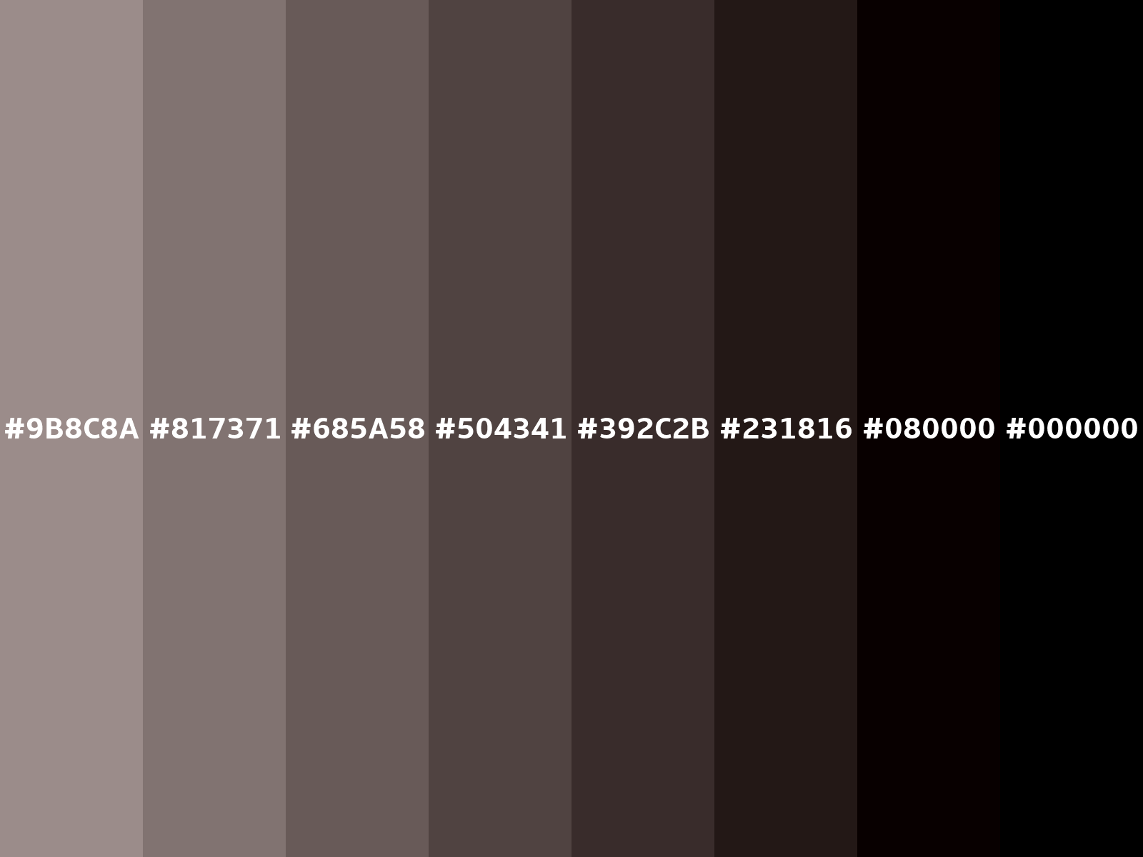 RGB 155, 140, 138 color