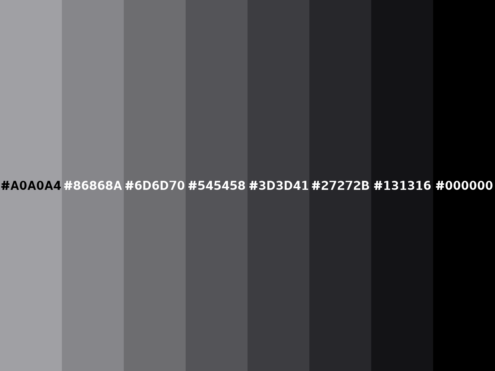 RGB 160, 160, 164 color