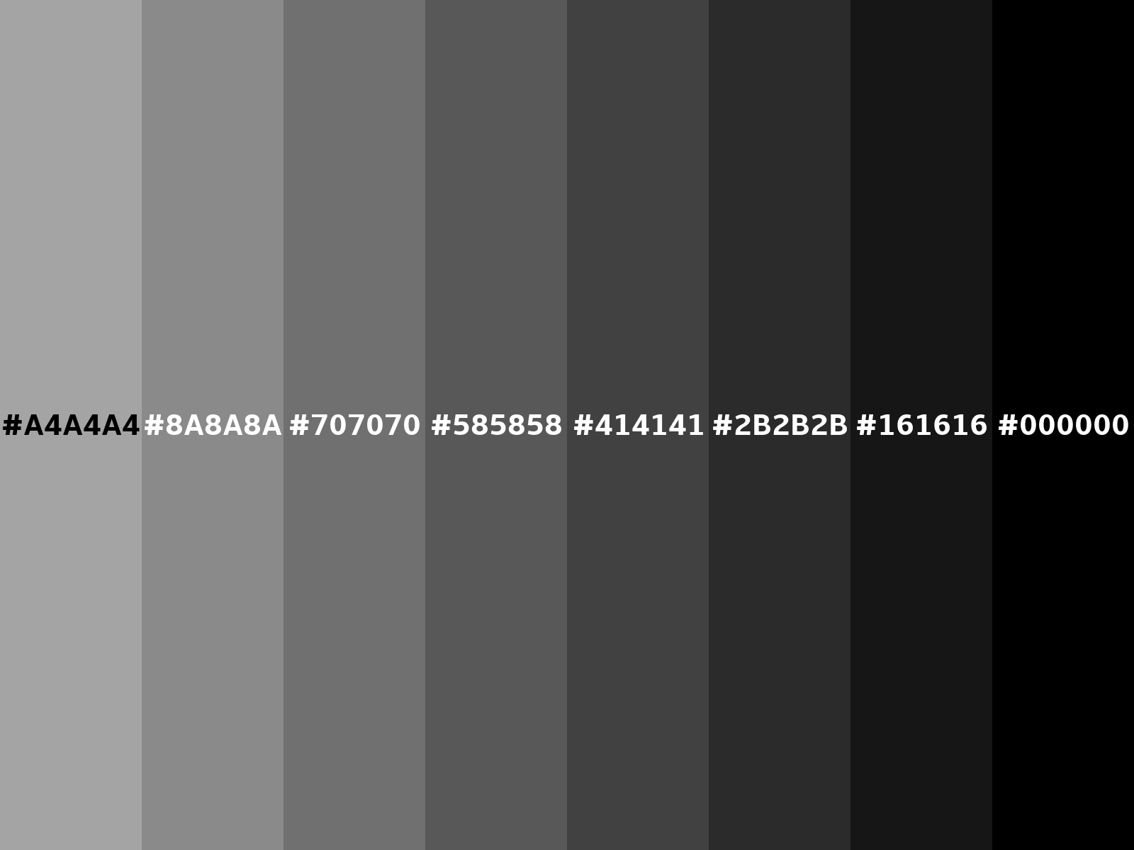 RGB 164, 164, 164 color