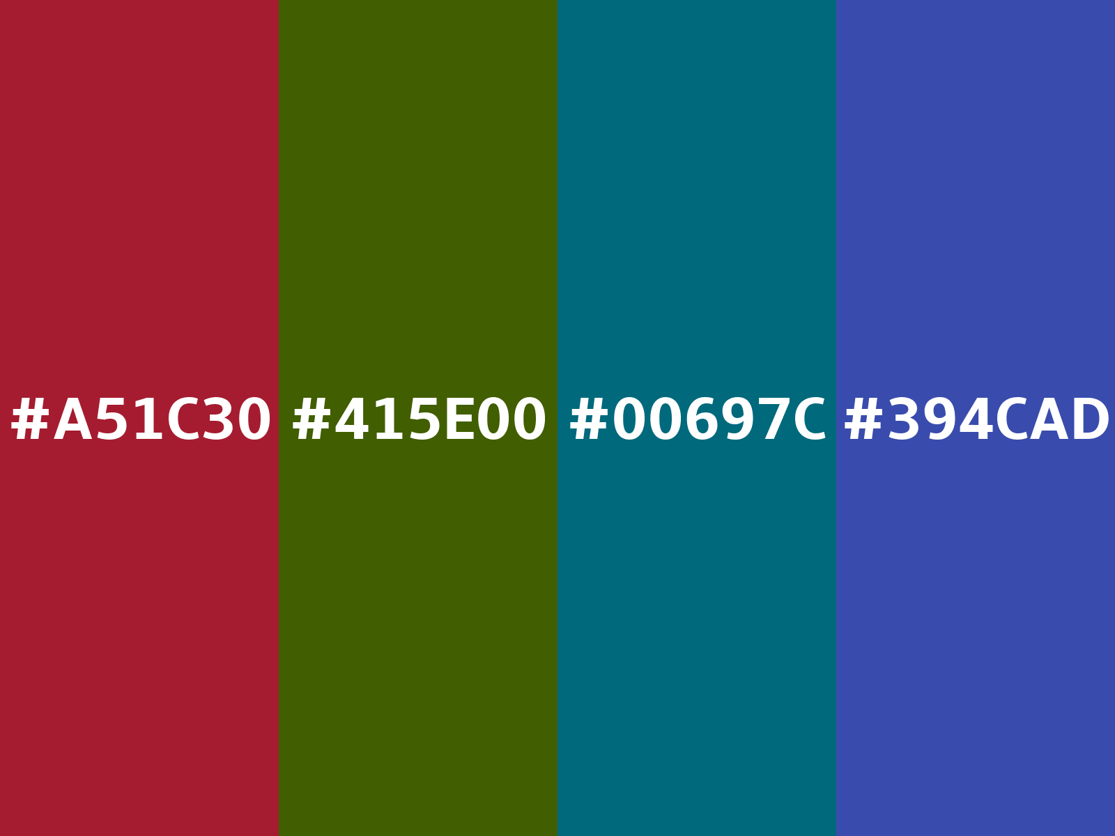 Converting Colors - Hex - A51C30