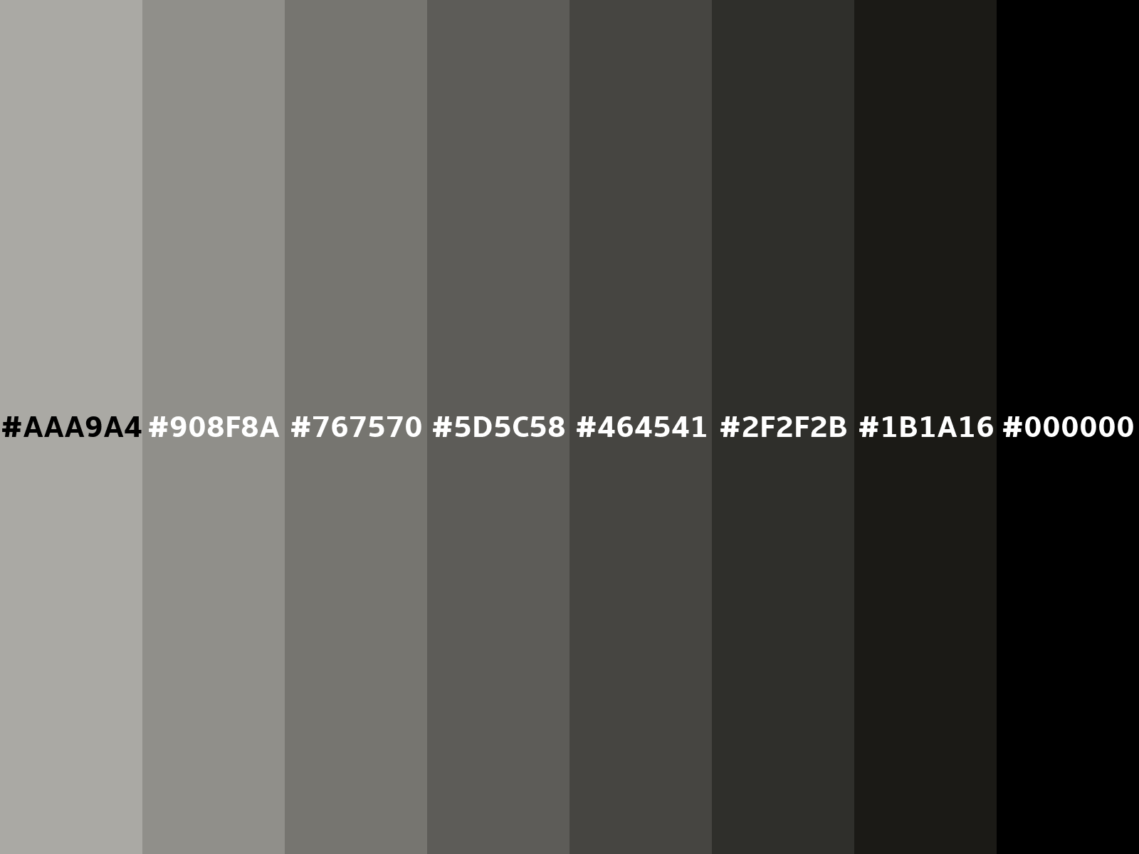 RGB 170, 169, 164 color