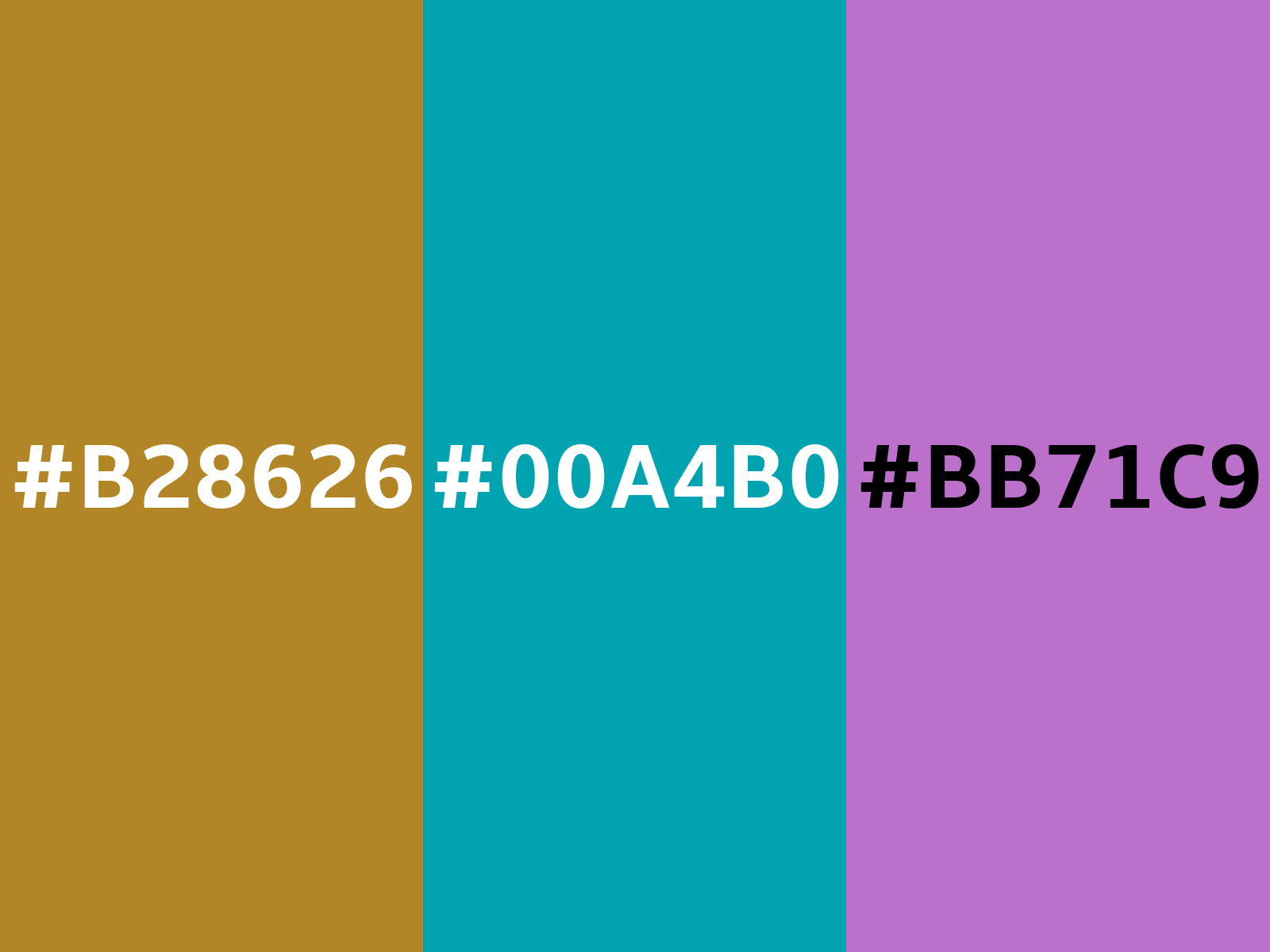 Converting Colors - Hex - B28626