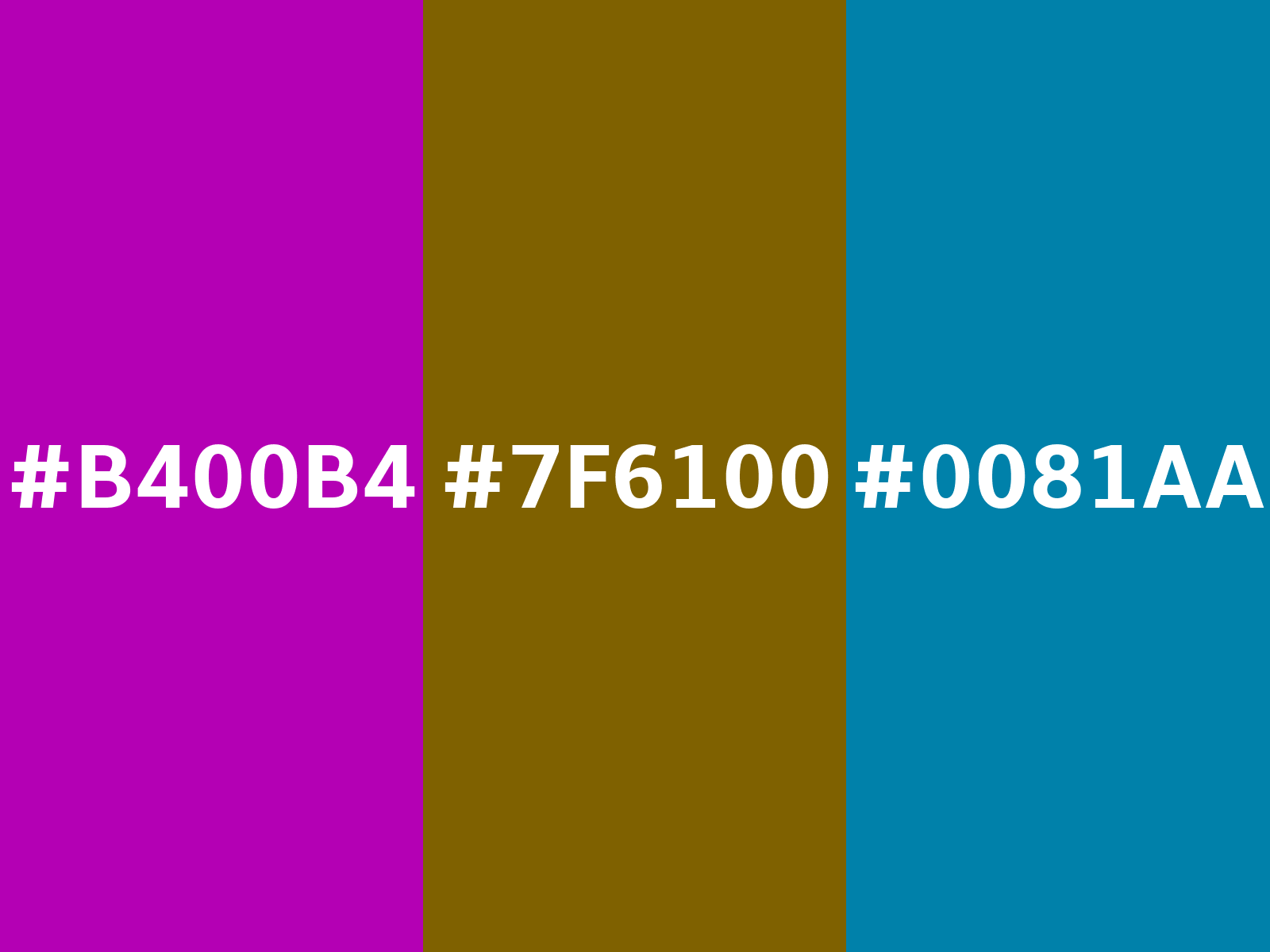 RGB 180, 0, 180 color