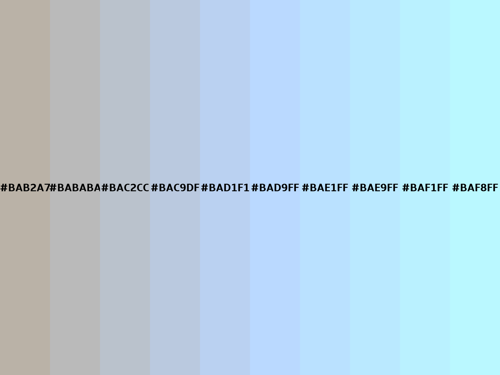 bac9df (light blue) info, conversion, color schemes and complementary.