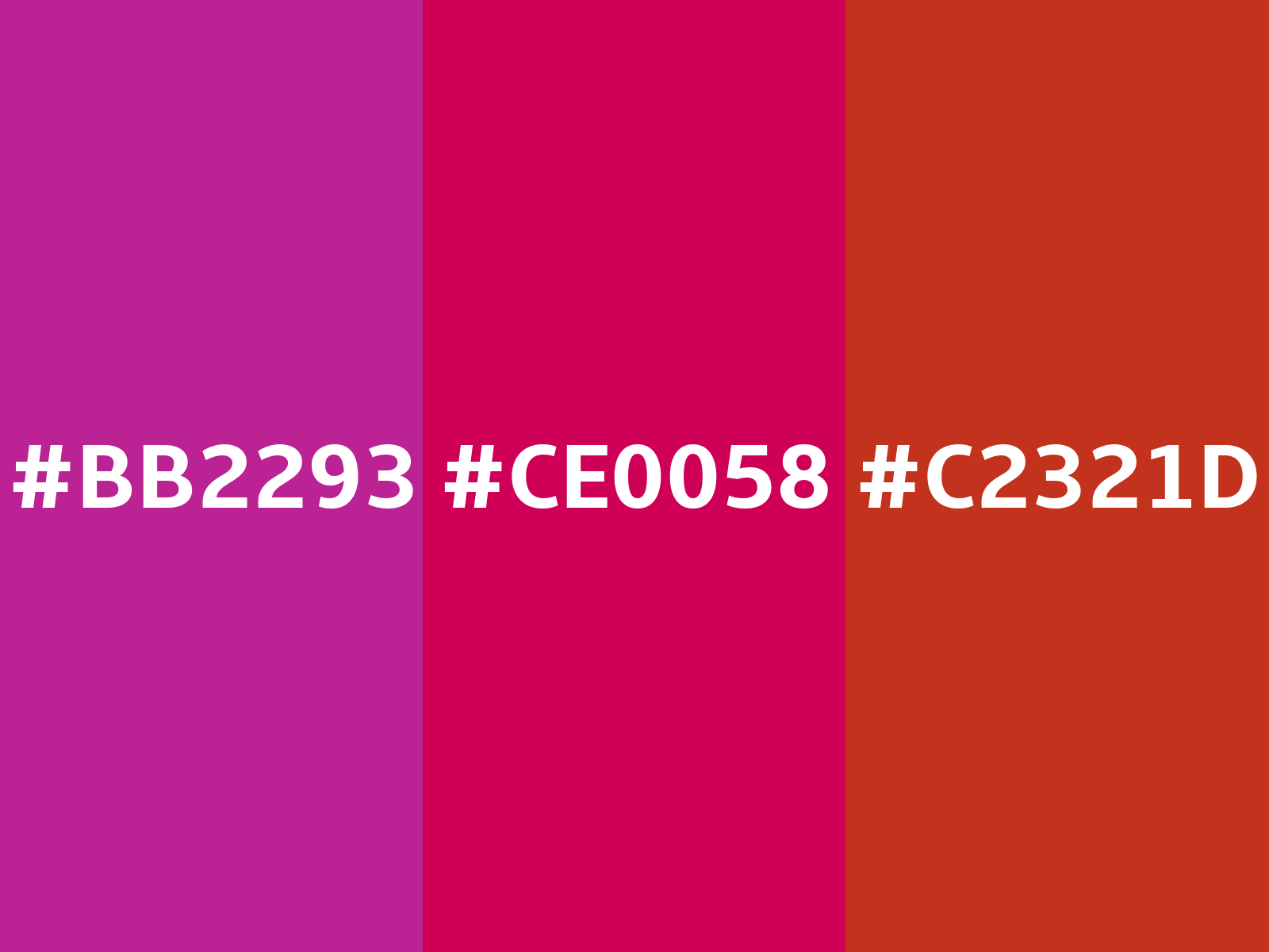 Converting Colors - Hex - CE0058