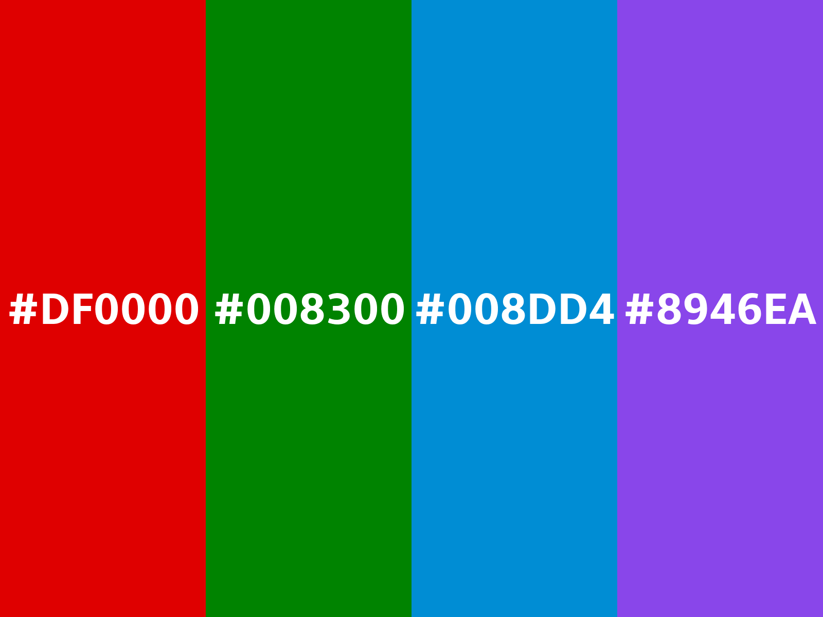 Converting Colors - RGB - 223, 0, 0