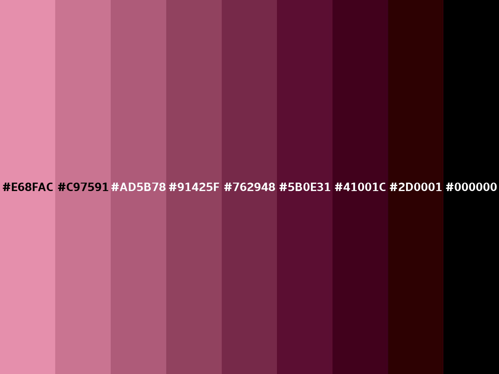 Pink Scale Color Scheme » Monochromatic »