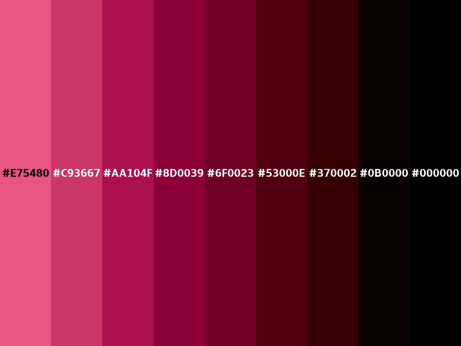 Dark pink color (Hex E75480)