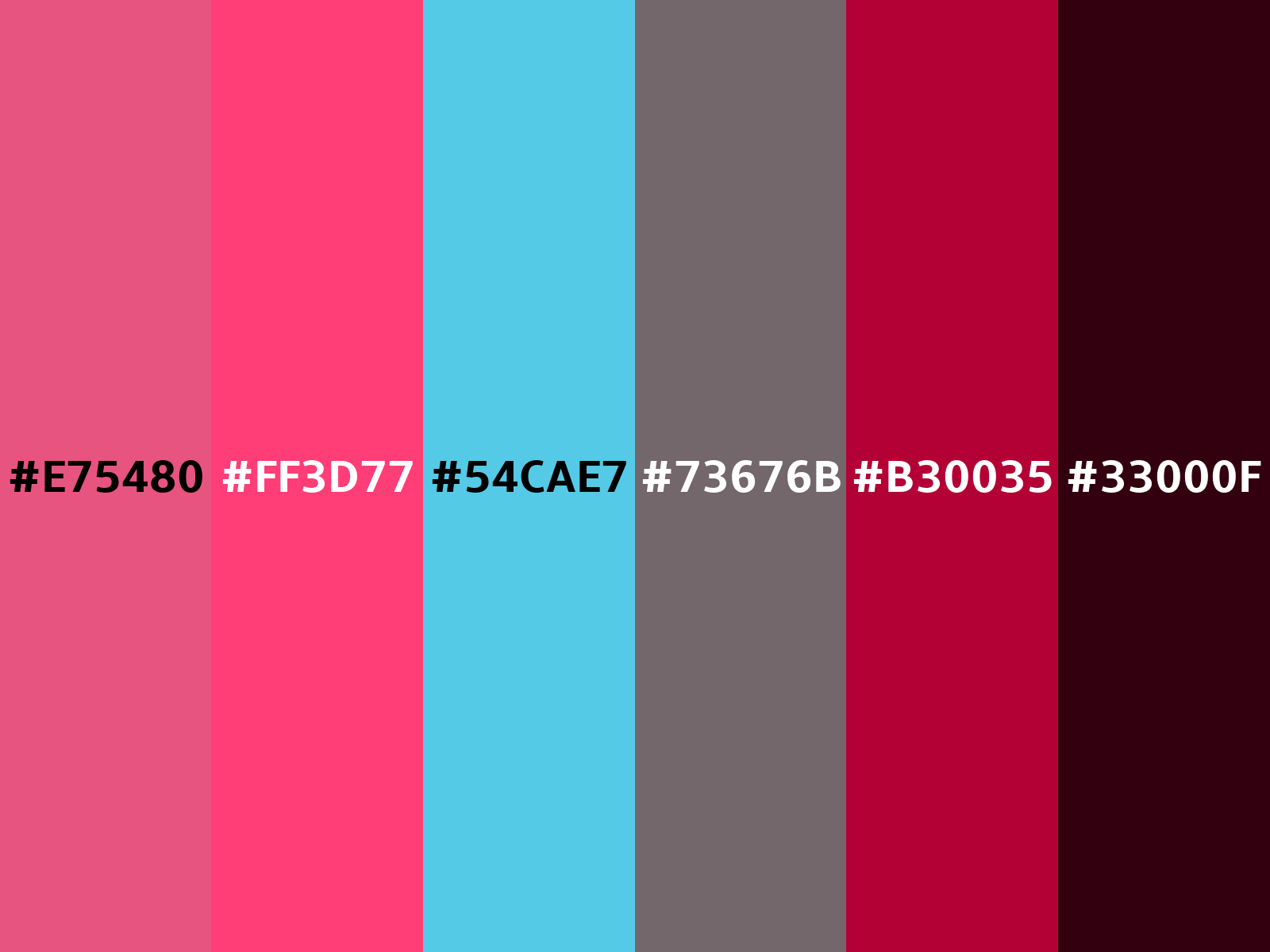 Shades of Dark Pink color #E75480 hex