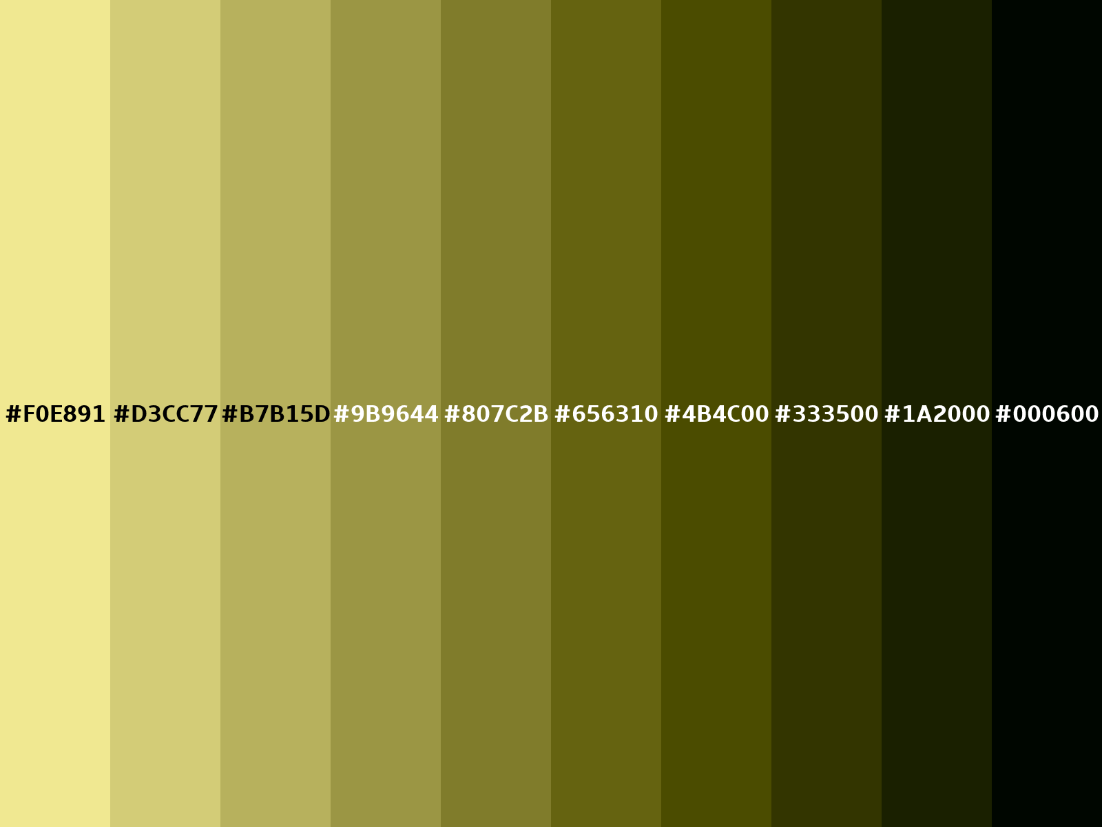 Green-yellow (crayola) color (Hex F0E891)