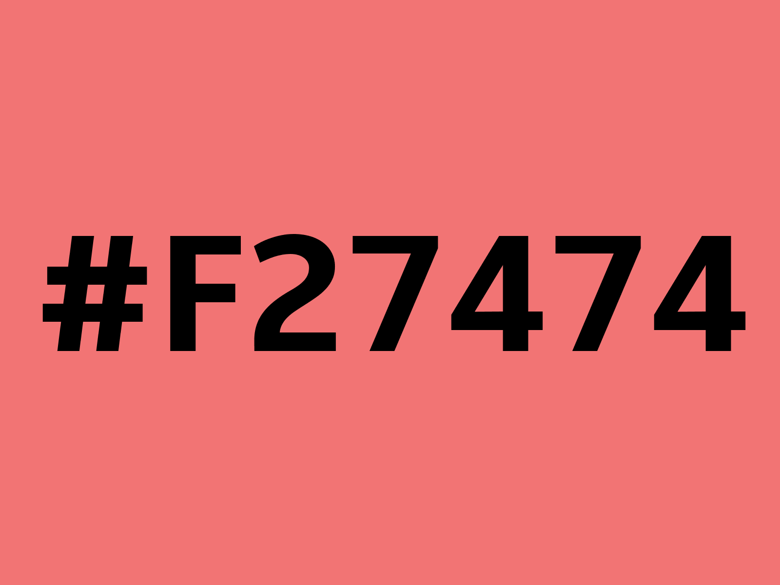 Hex F27474 color