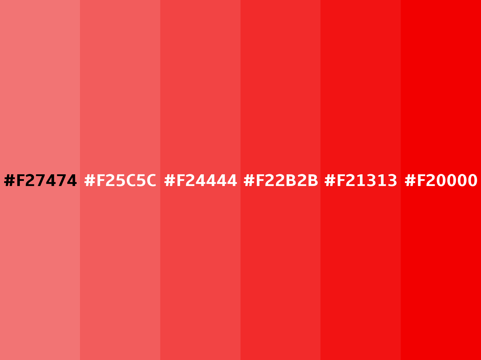 Hex F27474 color