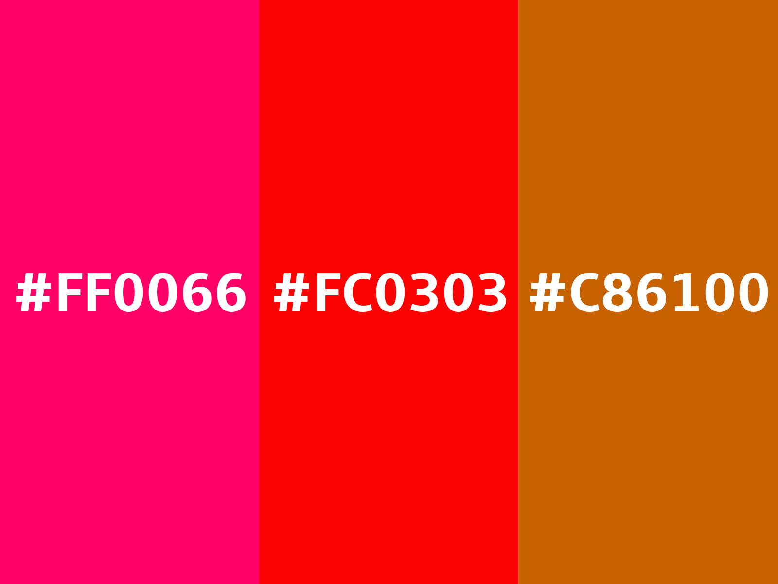 Converting Colors - Hex - FC0303