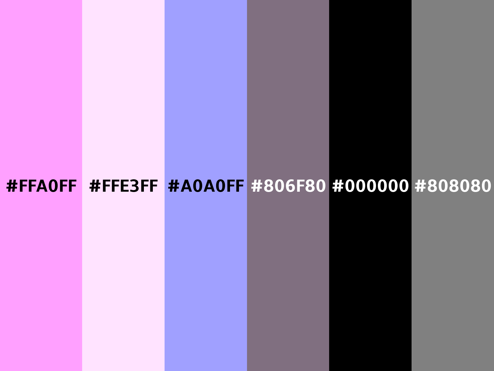 Converting Colors - Hex - FFA0FF