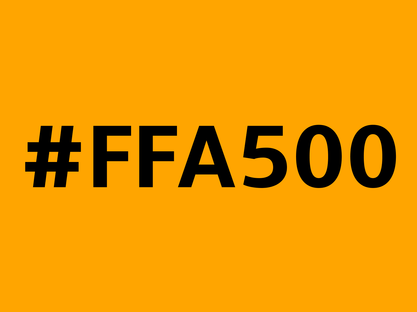 Orange Color - HEX #FFA500 Meaning and Live Previews - PaletteMaker