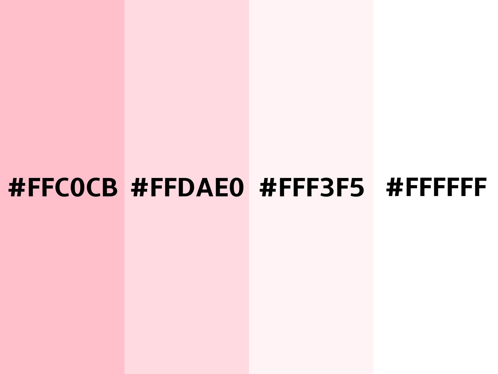 html color codes pink