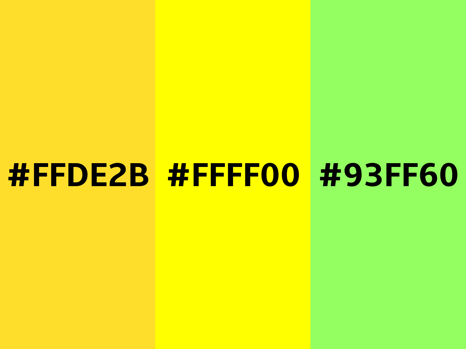 Fluorescent Yellow information, Hsl, Rgb